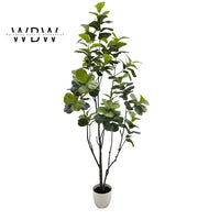 Elegant Fiddle-Leaf Fig Tree – Realistic Faux Plant for Home & Office Decor