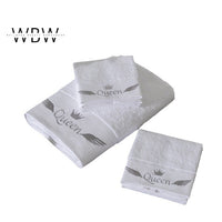Hotel Linen 100% Egyptian Cotton White Plain Towel Set | Customized Logo Bath Towels