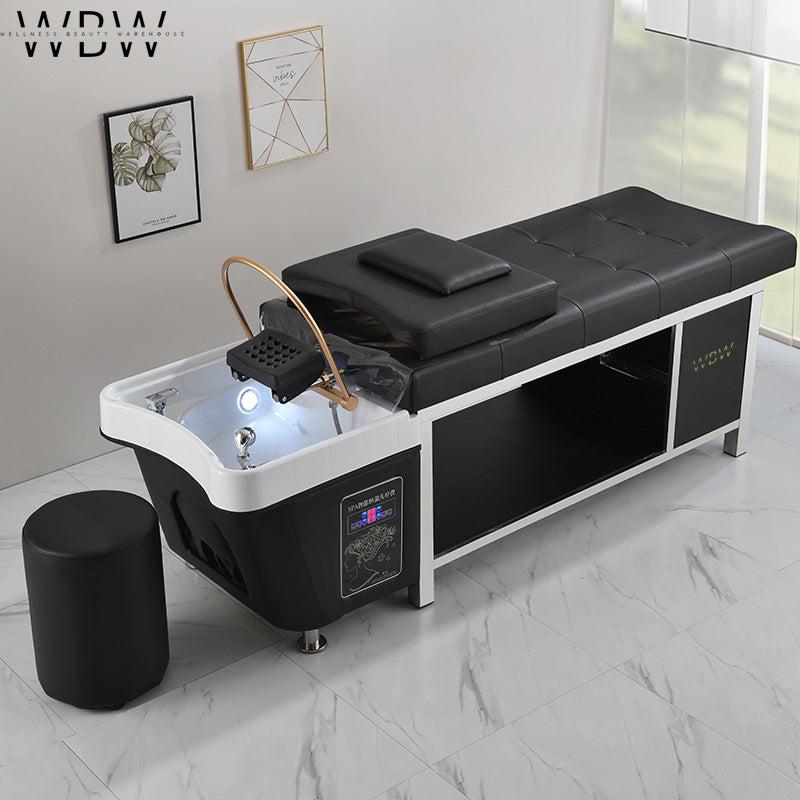 Luxury Circulating Thai Massage Washing Salon Shampoo Bed with Water Circulation and Steamer