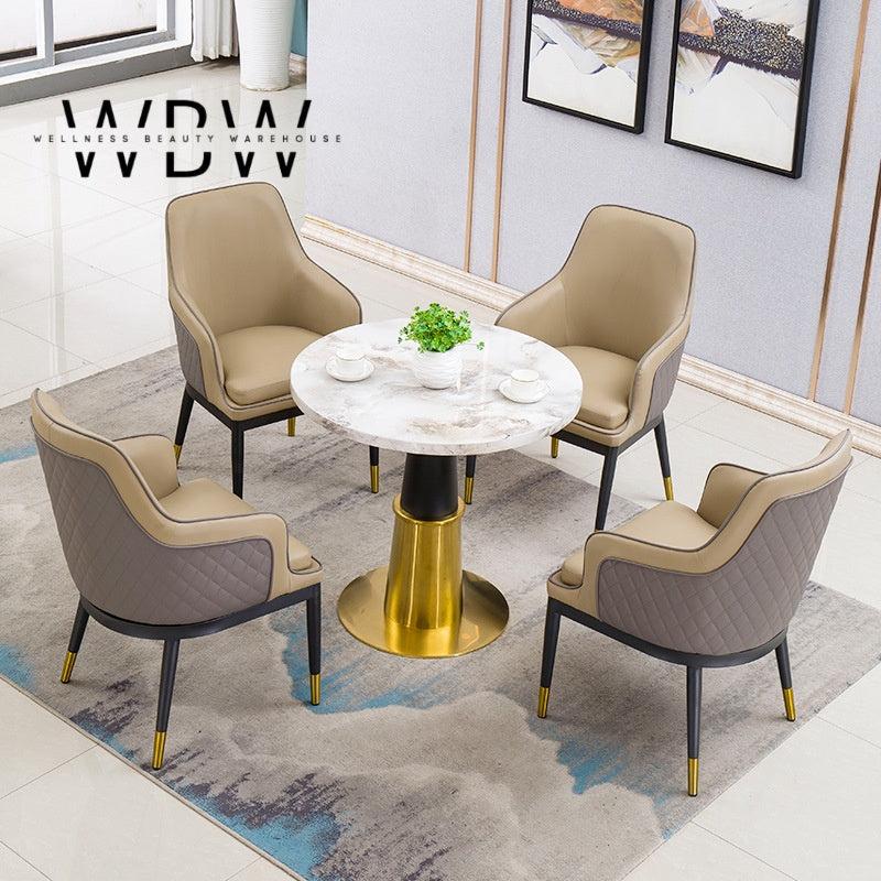 Luxury Leather Dining Armchair
