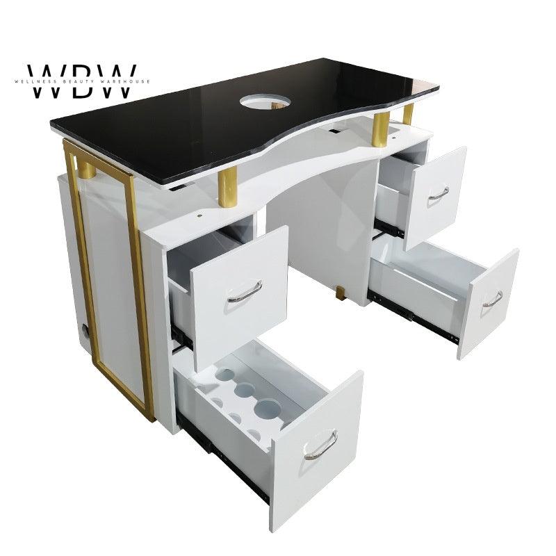 Luxury Black & White Manicure Table