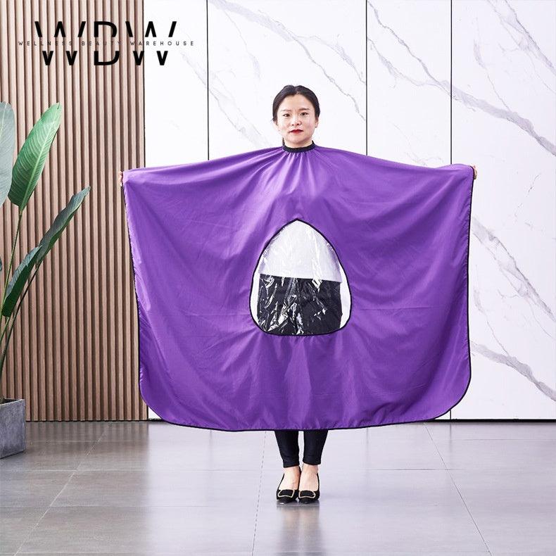 Professional Salon Haircut Cape with Transparent Viewing Window