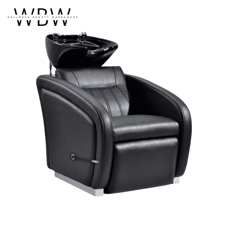 Professional Salon Shampoo Chair with Adjustable Ceramic Basin