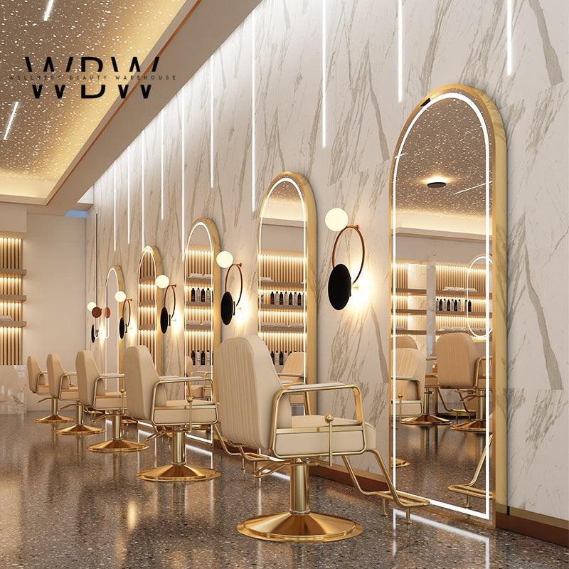 Arched LED Wall Mirror for Beauty Salons