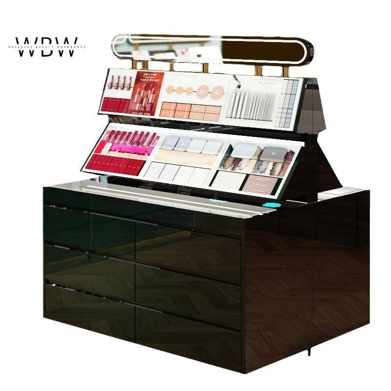 Double-Sided Cosmetic Display Cabinet