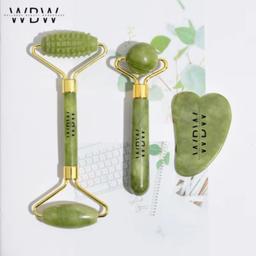 Ensemble Rouleaux et Gua Sha en Jade