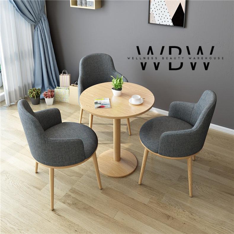 Modern Reception Area Chair and Table Set
