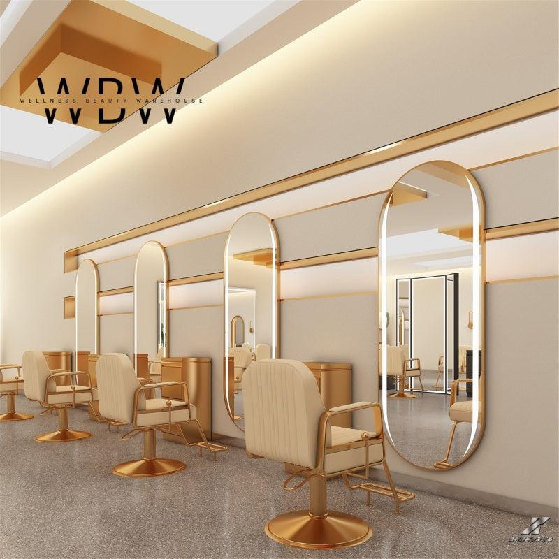 Oval LED Wall Mirror for Beauty & Hair Salon