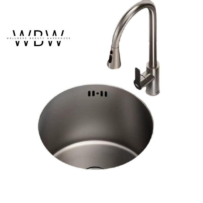 Modern Stainless Steel Pull-Out Kitchen Faucet