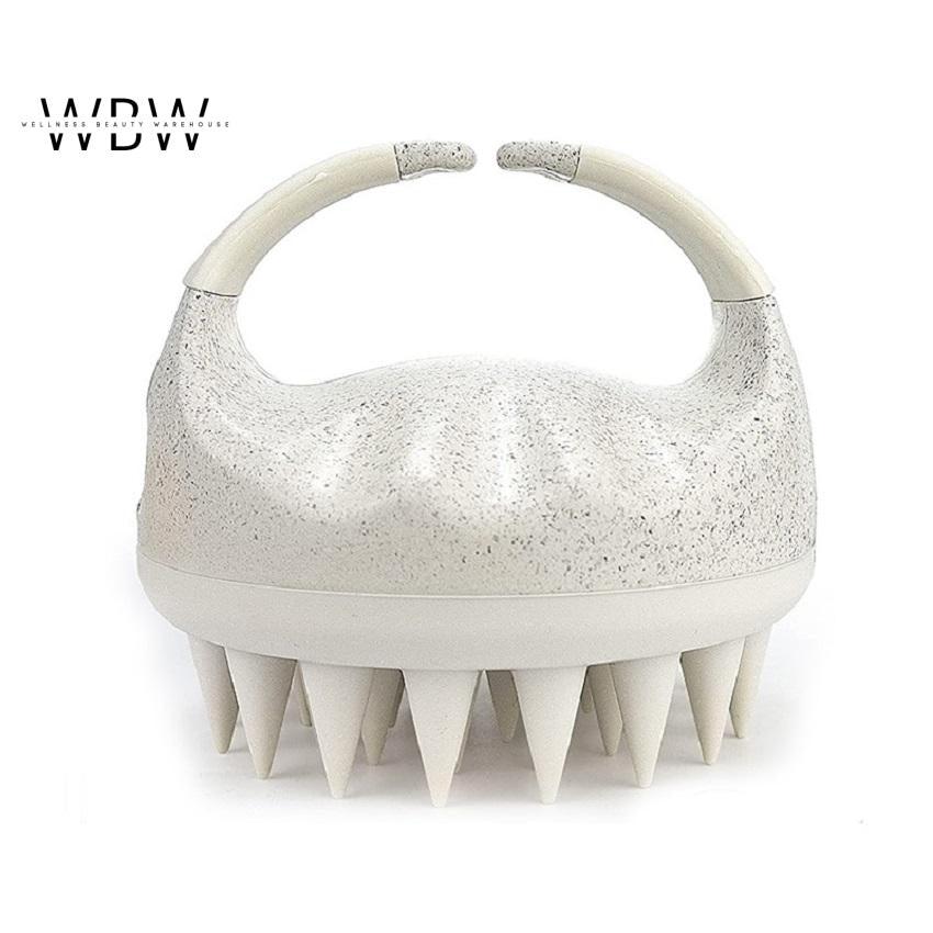 Natural Wheat Straw & Silicone Scalp Massager Brush
