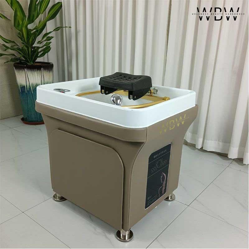 Professional Portable Shampoo Bowl with Water Tank & Back Rinsing Spa