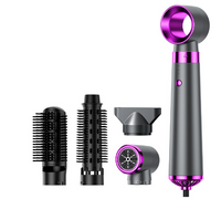Multifunctional 5-in-1 Hair Dryer, Brush & Curling Iron Styling Tool – with 5 Interchangeable Attachments