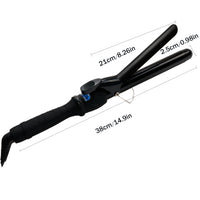 Professional Curling Iron with Adjustable Temperature, LCD Display & Ceramic Glaze Technology