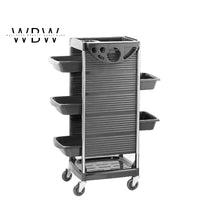 Layered Multifunctional Beauty Trolley – Rolling Salon Cart with 6 Drawers & Tool Holders