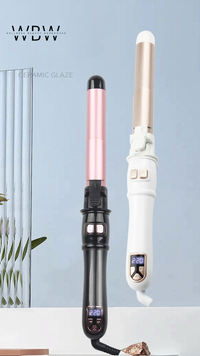 Automatic Rotating Hair Curler with Intelligent LCD Temperature Control & Nano-Titanium Ceramic Coating