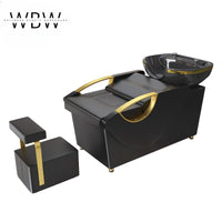 Professional Salon Shampoo Bed with Ceramic Basin