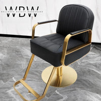Heavy-Duty Barber Chair, 360° Swivel, Steel Frame