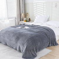 Super Soft Flannel Throw Blanket - Warm, Lightweight, and Versatile for Cozy Comfort