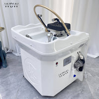 Portable No-Plumbing Salon Shampoo Sink – Modern Fiberglass & Plastic Shampoo Basin