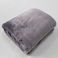 Super Soft Plain Plush Fleece Blanket - Gentle Comfort for Little Ones